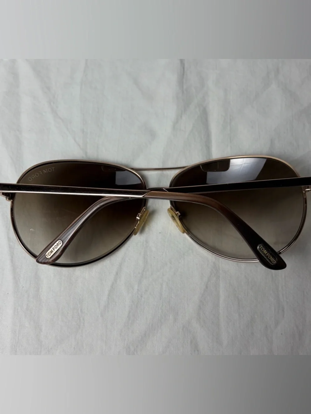 Tom Ford Charles TF35 772 Rose Gold Aviator Brown Gradient Italy